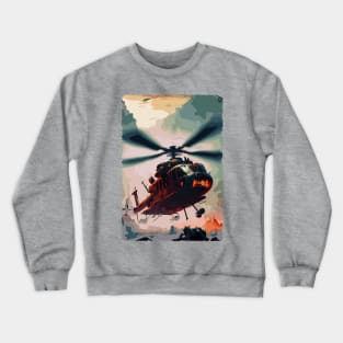 Fasbytes Aviation helicopter born to fly Crewneck Sweatshirt